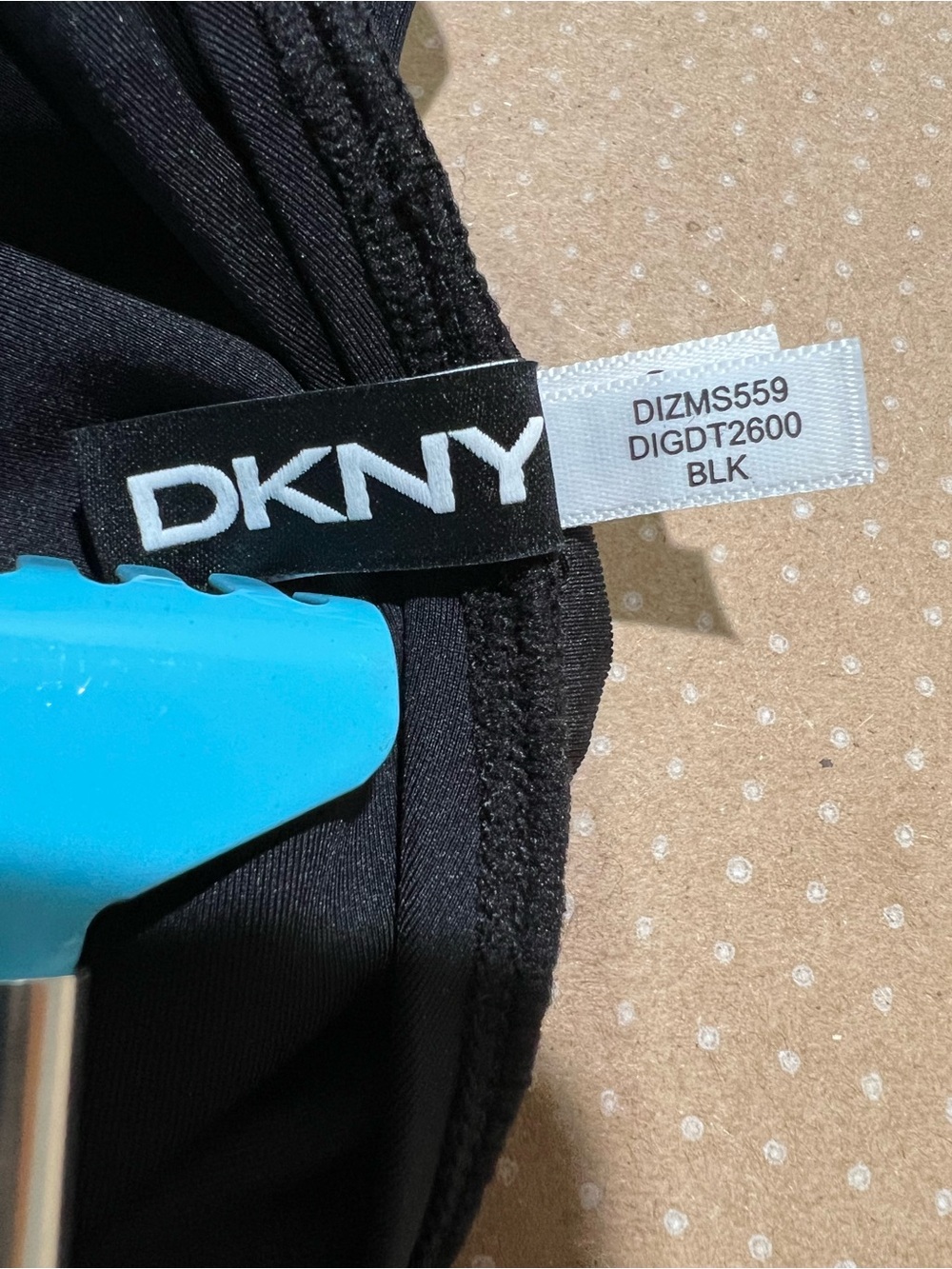 NWT DKNY Black Women’s One-Piece Swimsuit size L - Picture 7 of 12